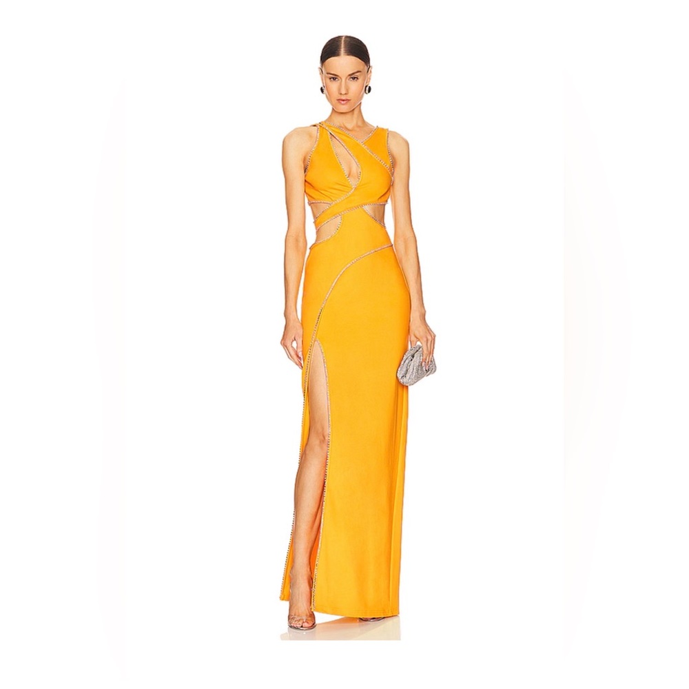 NWY YAURA Zuwa Dress in Yellow, UK 8/ US S